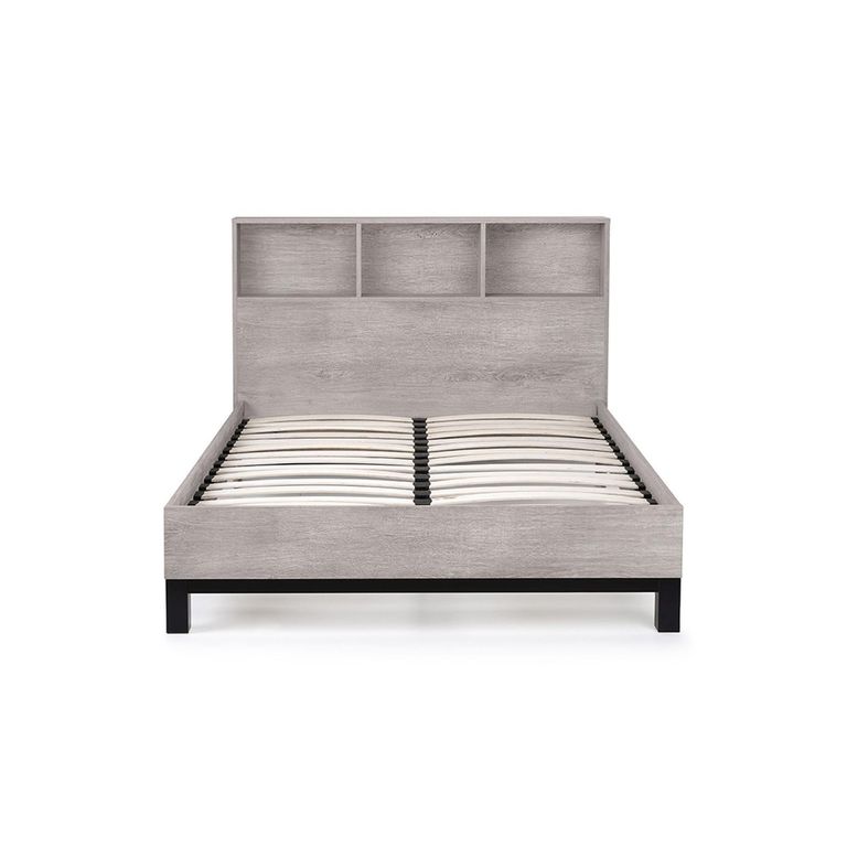 Bali Grey Oak Bookcase Bed - Sizes Available