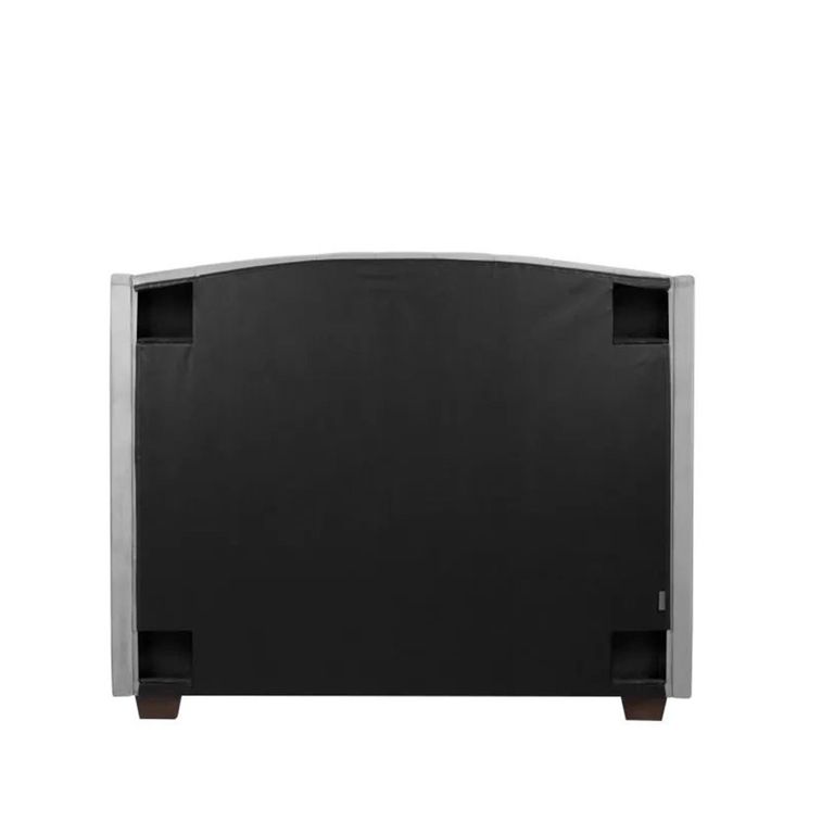 Balmoral Bed - Grey Velvet Fabric - Sizes Available