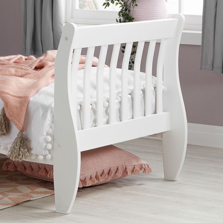 Belford High Foot End Bed - White - Sizes Available