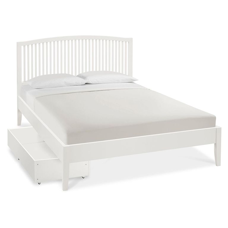 Ashby White Slatted Bed - Sizes Available