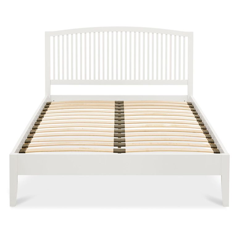 Ashby White Slatted Bed - Sizes Available
