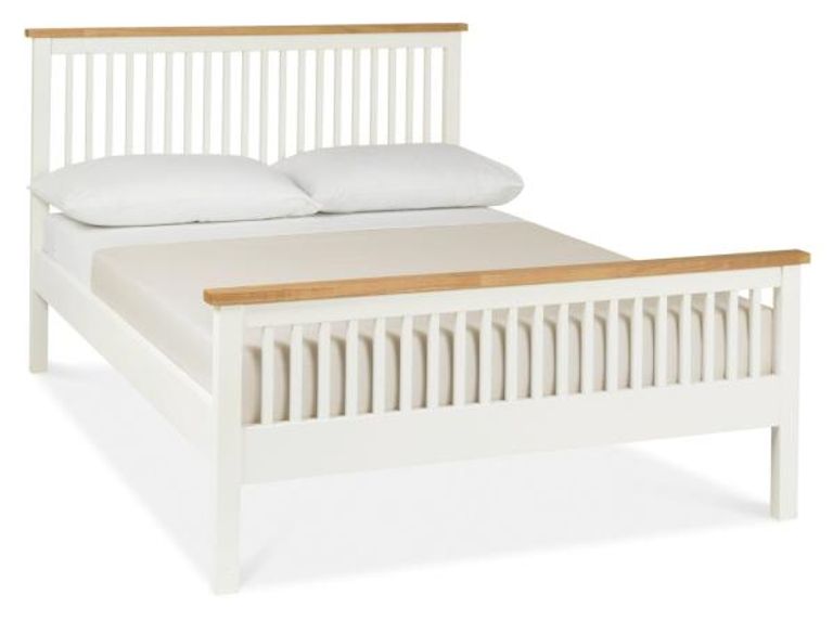 Atlanta Two Tone Bed - High Footend - 5ft King Size