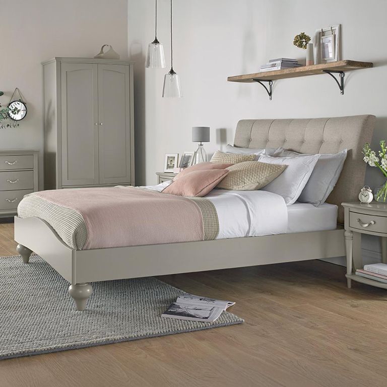 Montreux Bed - 5ft King Size - Urban Grey Fabric