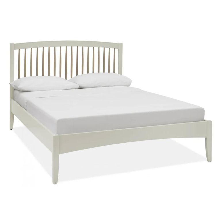 Whitby Scandi Oak & Soft Grey Bedstead - Low Footend - Sizes Available
