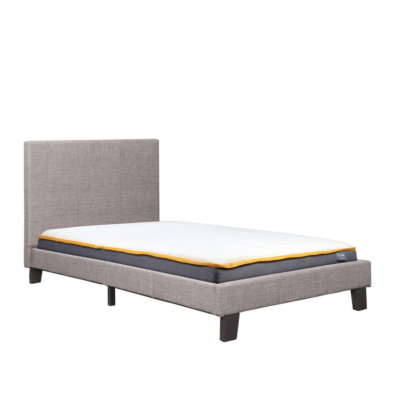 Berlin Bed - Grey Fabric - Sizes Available