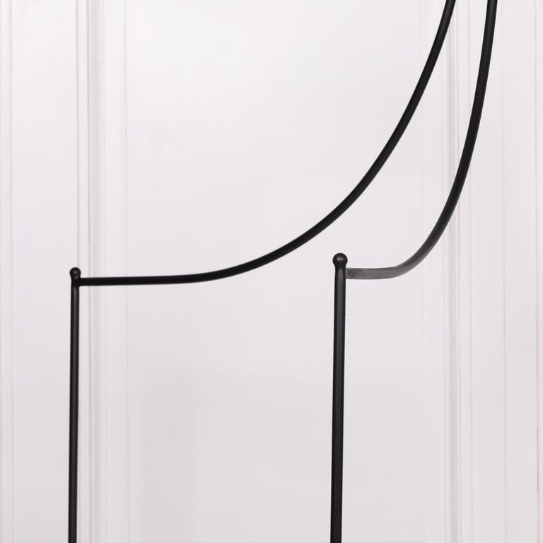 Black Metal Poster Bed - 5ft King Size