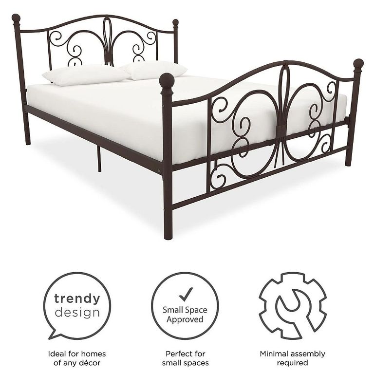 Boone Bronze Metal Bed - Sizes Available - 3246228UK