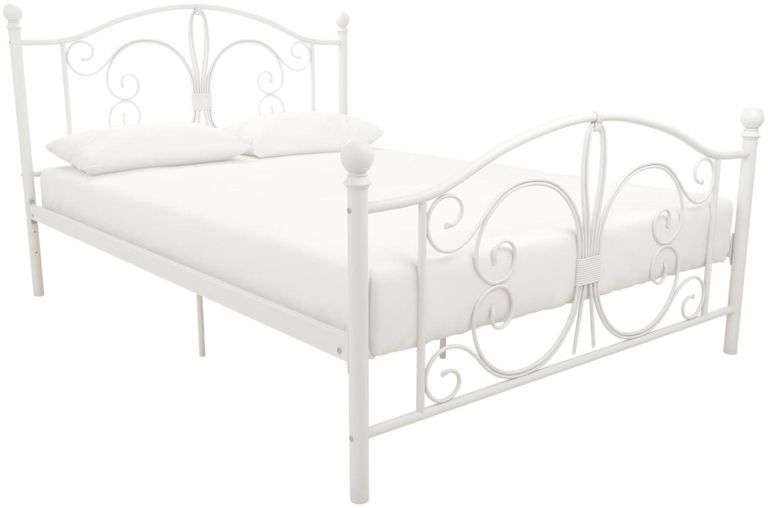 Boone White Metal Bed - Sizes Available - 3246198UK