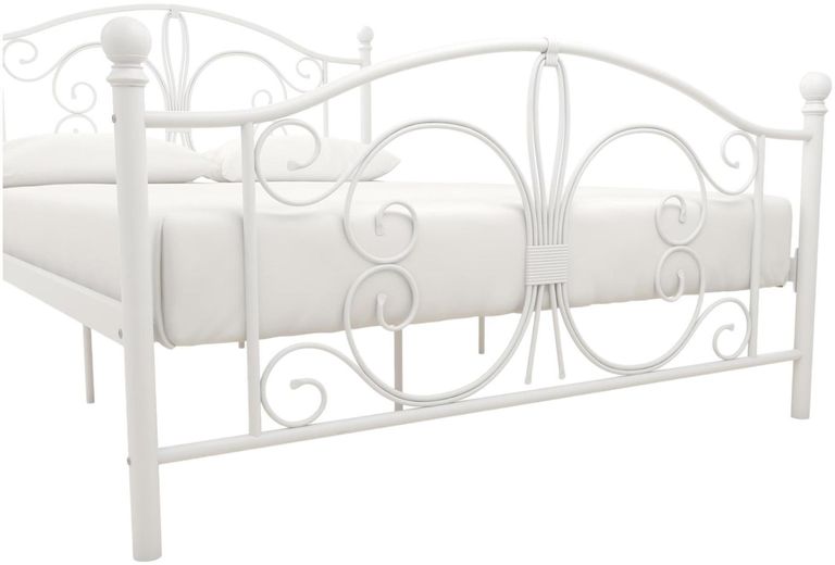 Boone White Metal Bed - Sizes Available - 3246198UK