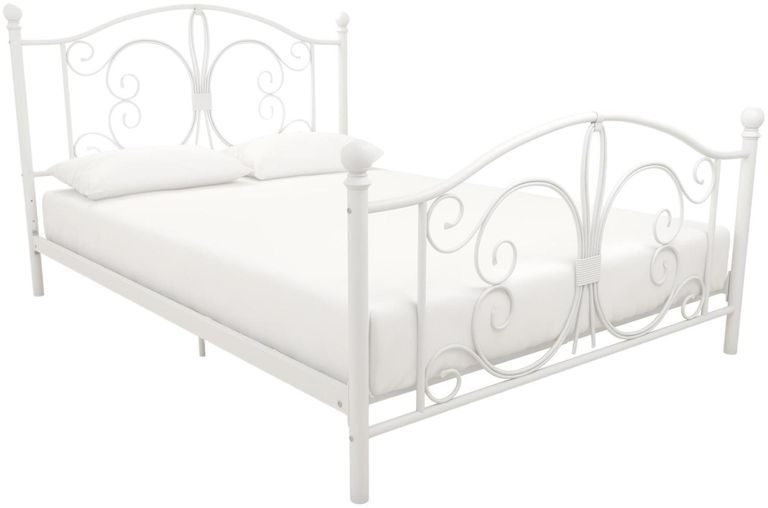 Boone White Metal Bed - Sizes Available - 3246198UK