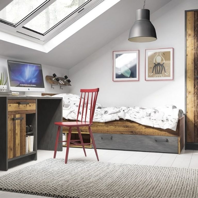 Brooklyn Rustic 3ft Single Bed