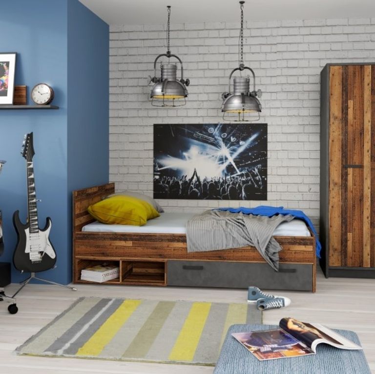 Brooklyn Rustic 4ft Small Double Bed