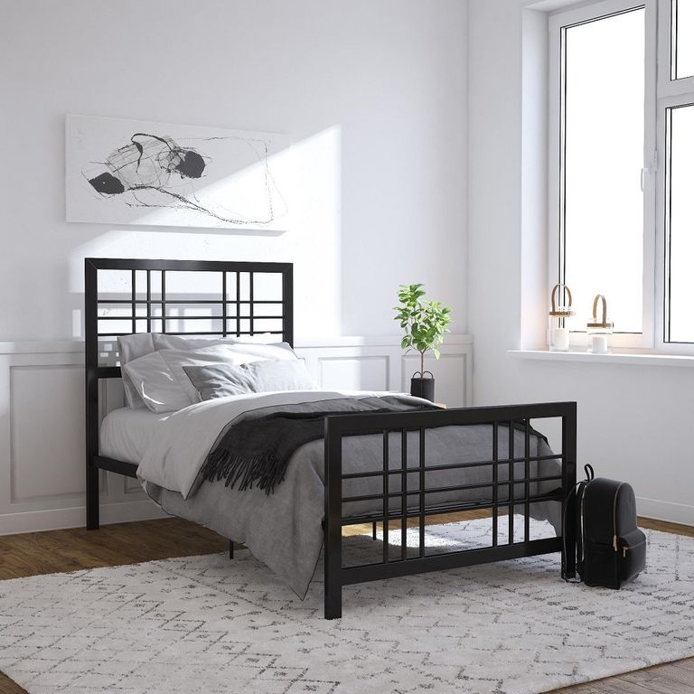Brule Black Metal Bed - Sizes Available - 4150019UK