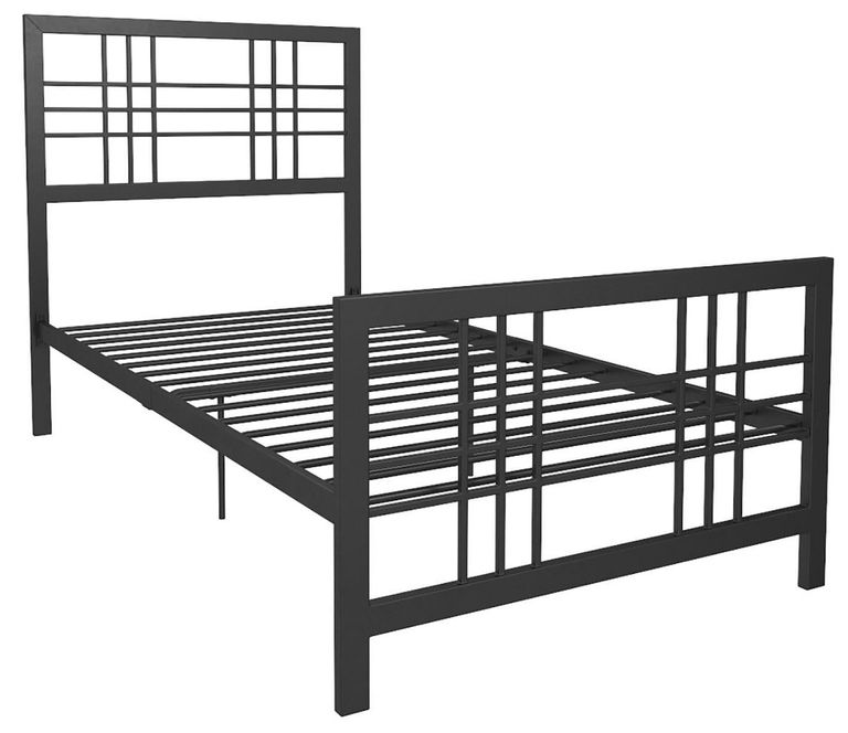 Brule Black Metal Bed - Sizes Available - 4150019UK