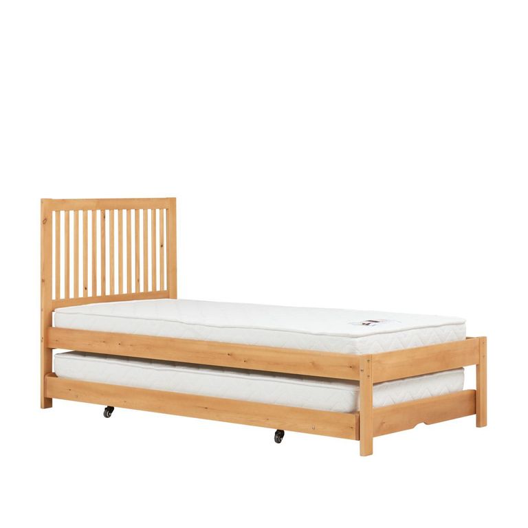 Buxton Trundle Bed - Honey Wood