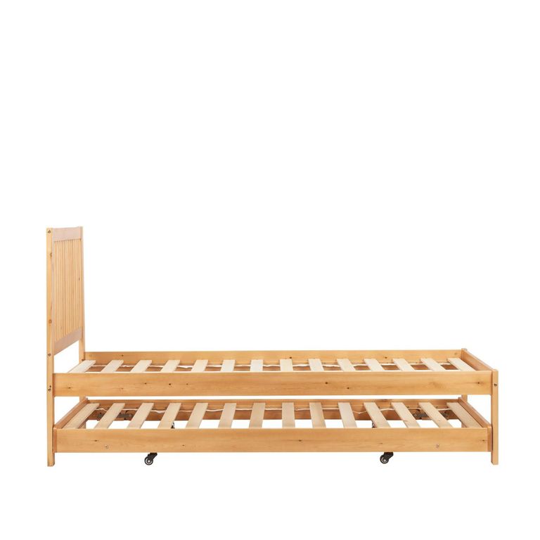 Buxton Trundle Bed - Honey Wood