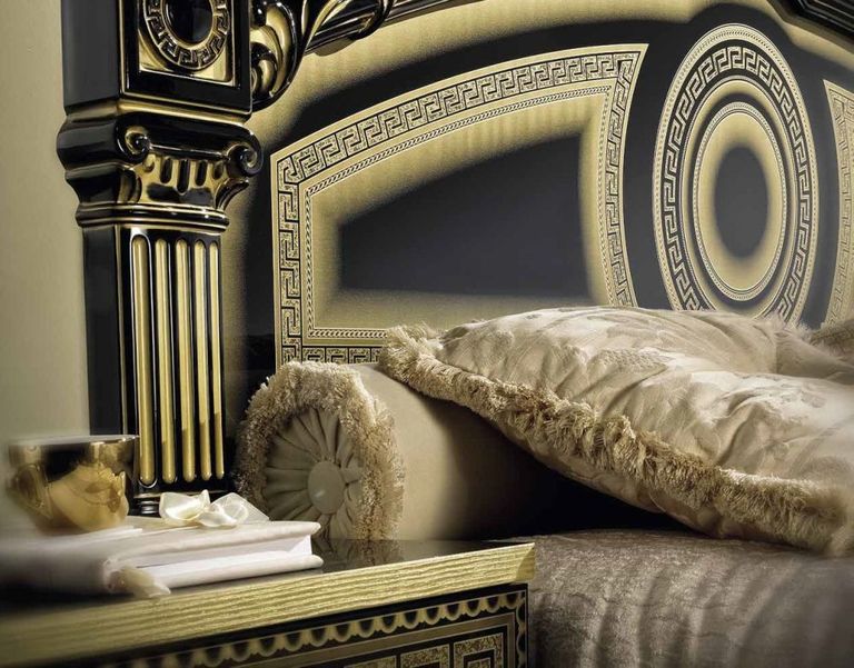 Aida Bed - Black and Gold - Sizes Available