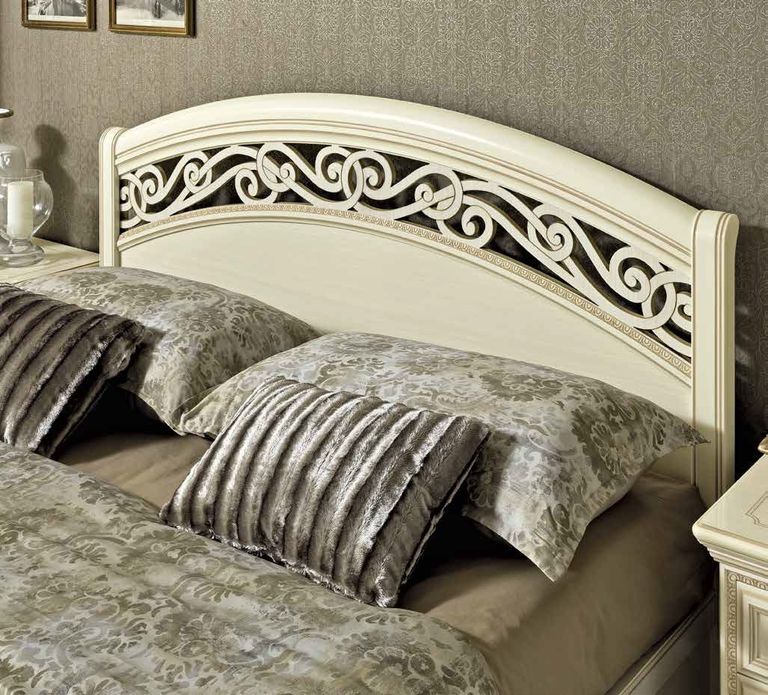 Torriani Bed - Botticelli - 6ft Queen Size - Ivory