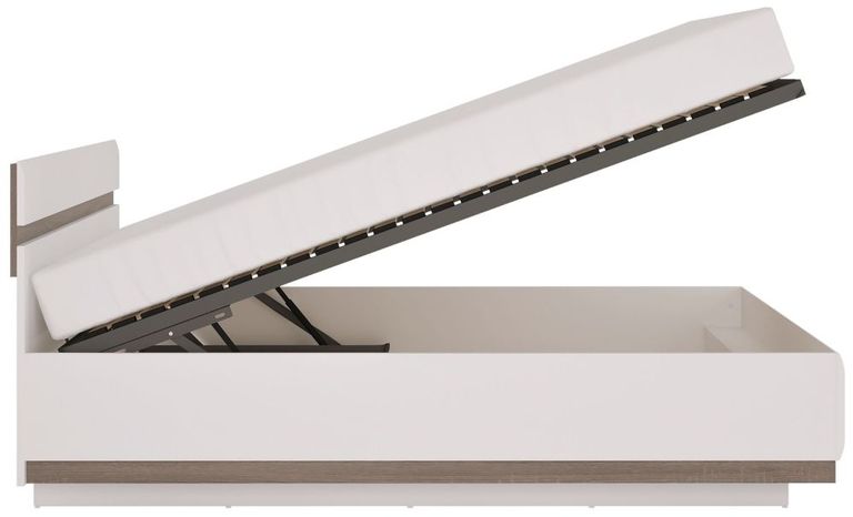 Chelsea White Gloss 5ft King Size Lift Up Bed