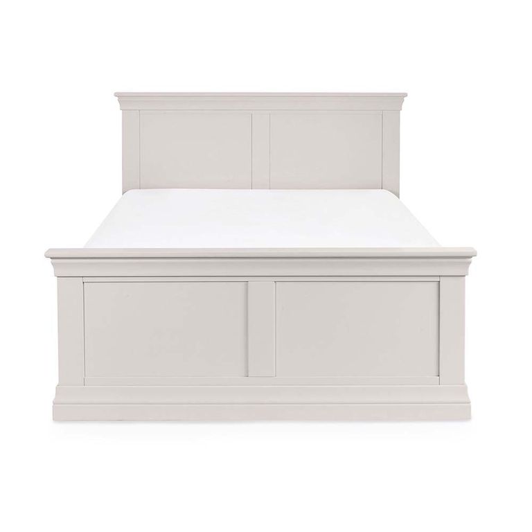 Clermont Panel Bed - Soft Grey - Sizes Available