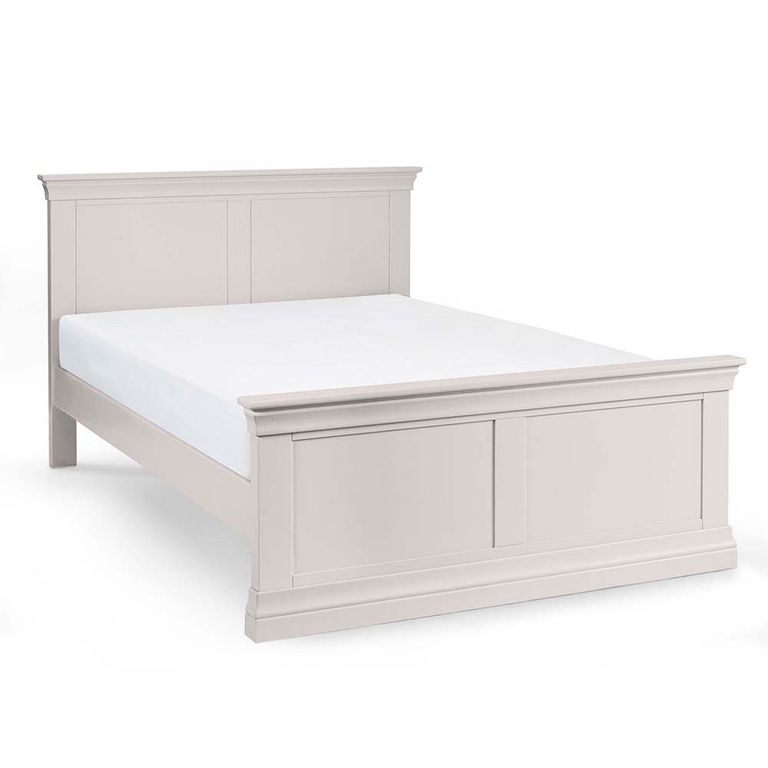 Clermont Panel Bed - Soft Grey - Sizes Available