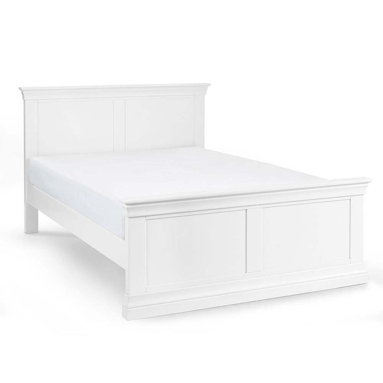 Clermont Panel Bed - White - Sizes Available