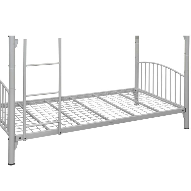 Corfu Kids Bunk Bed - Silver Metal Frame