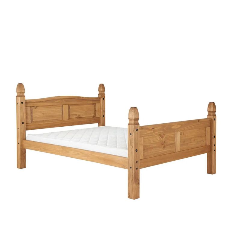 Corona High Foot End Bed - Pine - Sizes Available