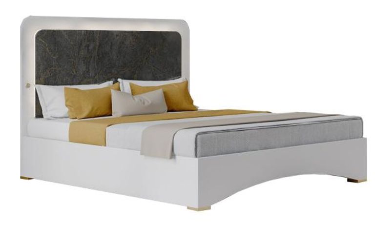 Dalia Grey Italian Bed - Sizes Available