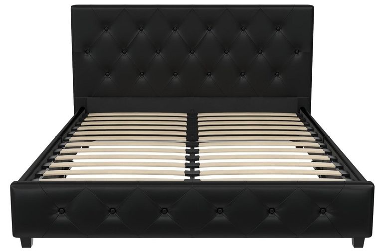 Darke Black Fabric Bed - Sizes Available - 4026009UK