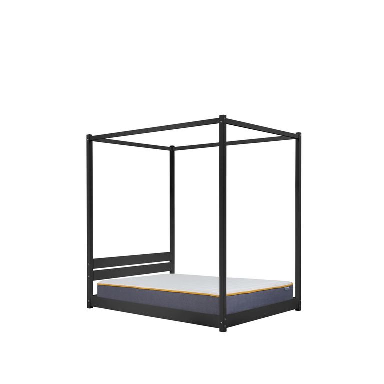 Darwin Four Poster Bed - Black - Sizes Available