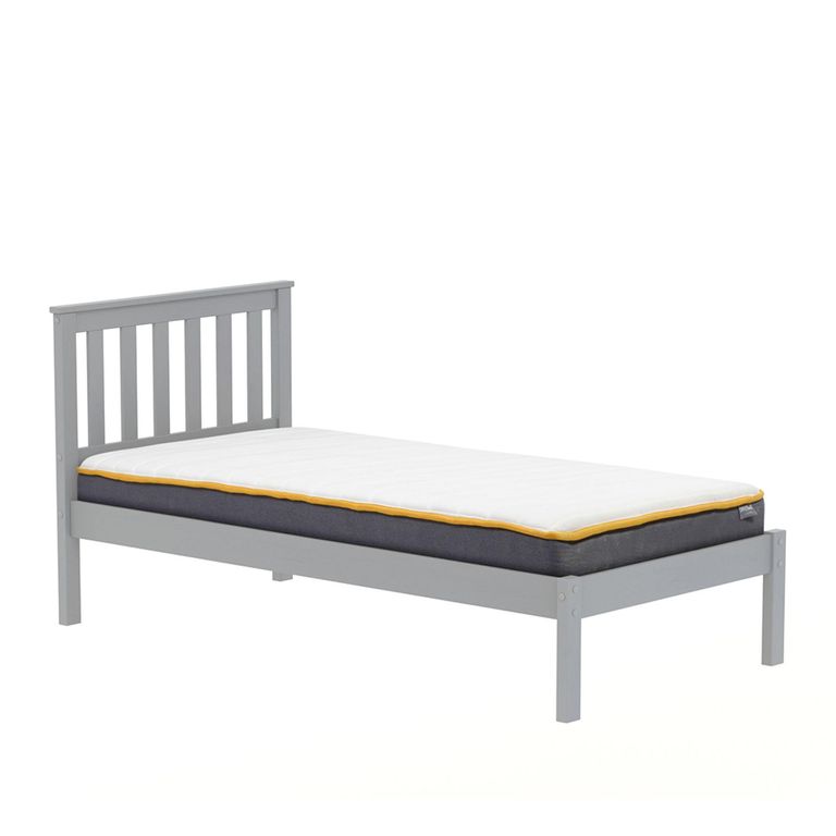 Denver Slatted Bed - Grey - Sizes Available