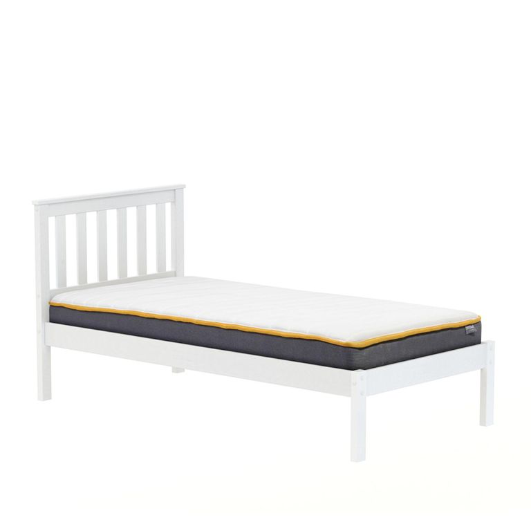 Denver Slatted Bed - White - Sizes Available