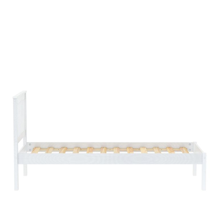 Denver Slatted Bed - White - Sizes Available