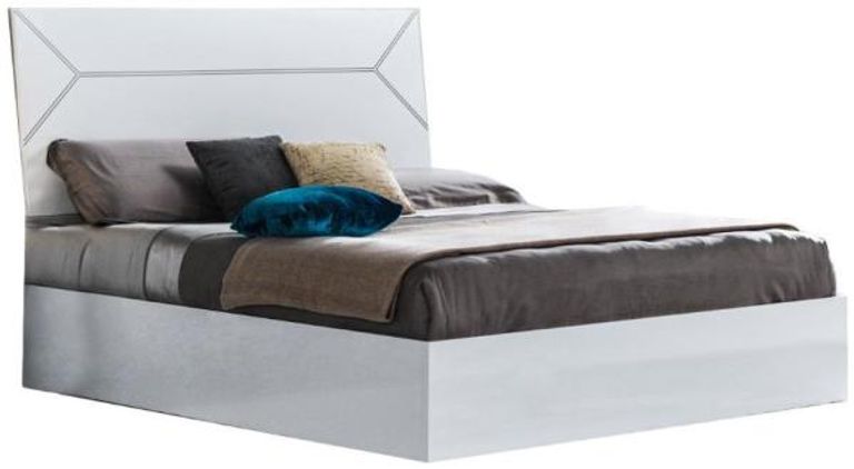 Elegance White Italian Bed - Sizes Available