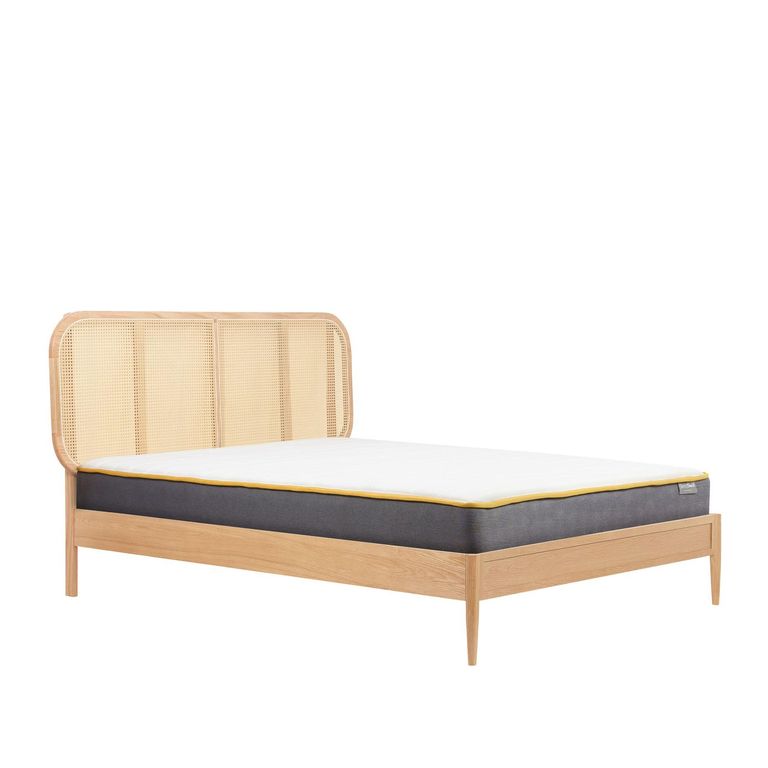 Elina Bed - Oak Rattan - Sizes Available
