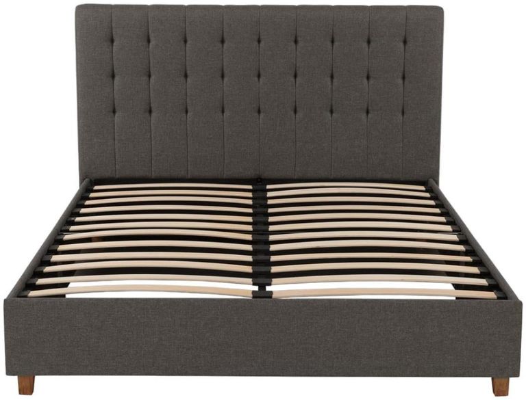 Erie Grey Linen Upholstered 5ft King Size Bed - 4108429UK