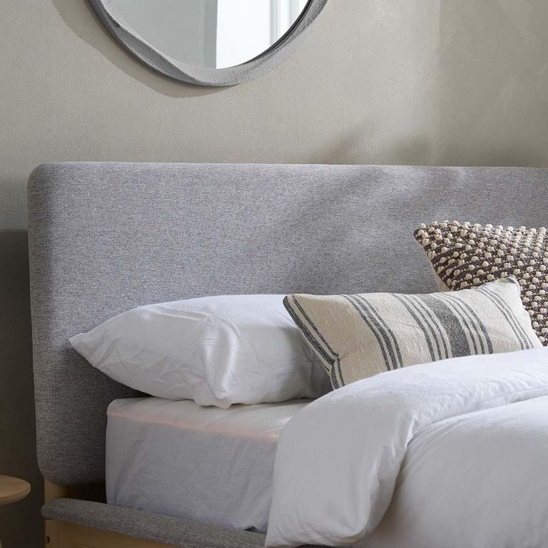 Ezra Bed - Grey Fabric - Sizes Available