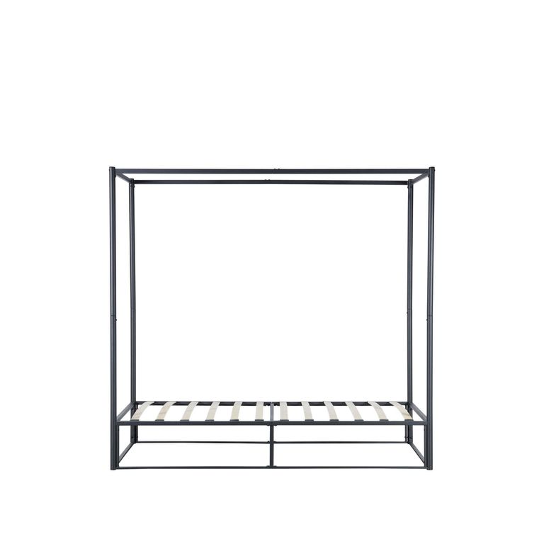 Farringdon Four Poster Bed - Black Metal - Sizes Available