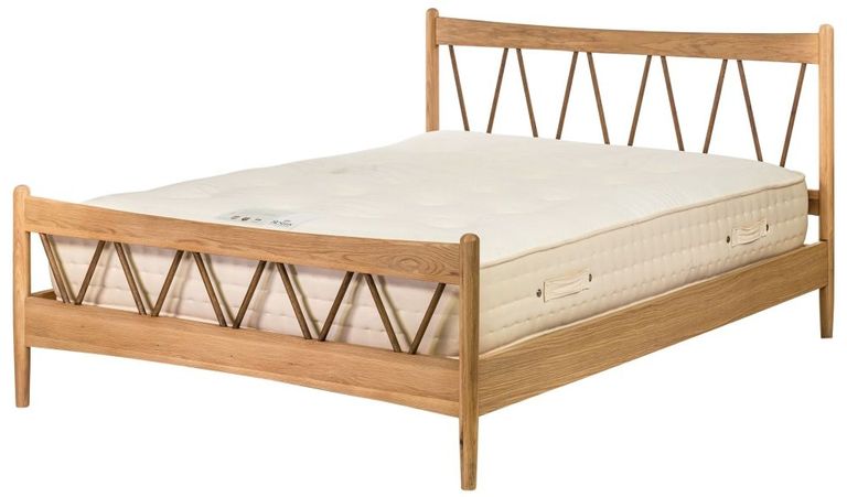 Grace Natural Oak High Foot End 4ft 6in Double Bed