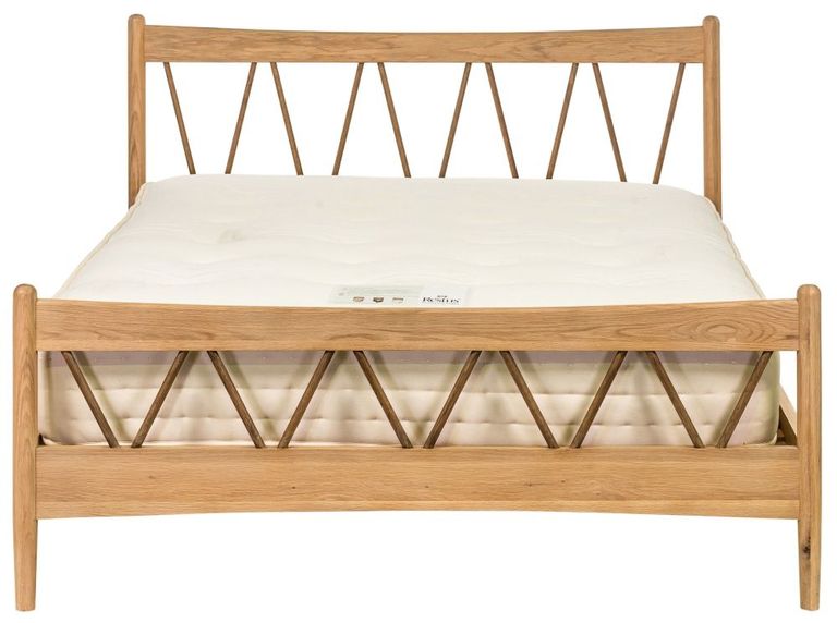 Grace Natural Oak High Foot End 4ft 6in Double Bed