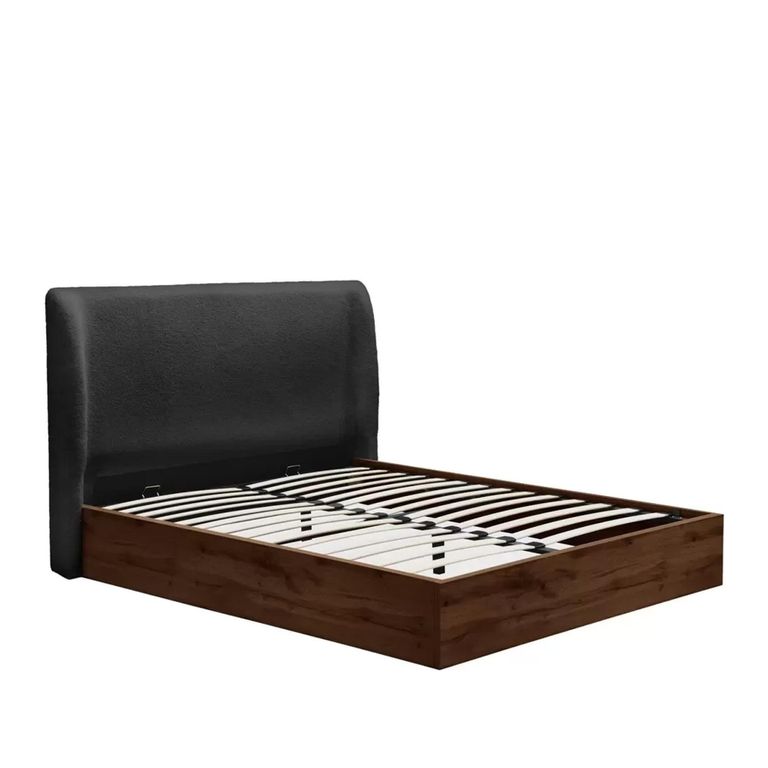 Halfden Ottoman Storage Bed - Grey - Sizes Available