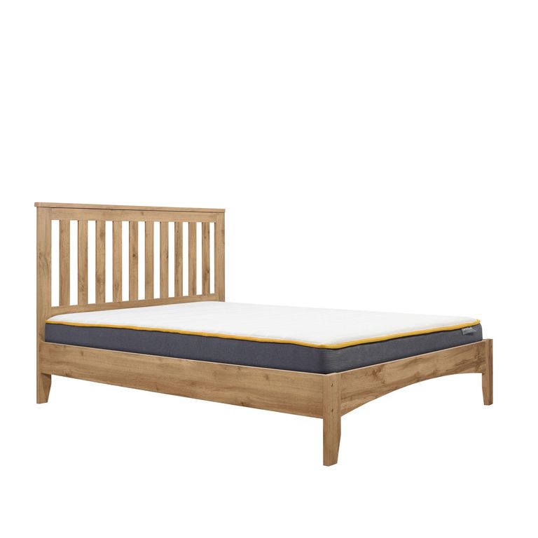 Hampstead Slatted Bed - Rustic Oak  - Sizes Available