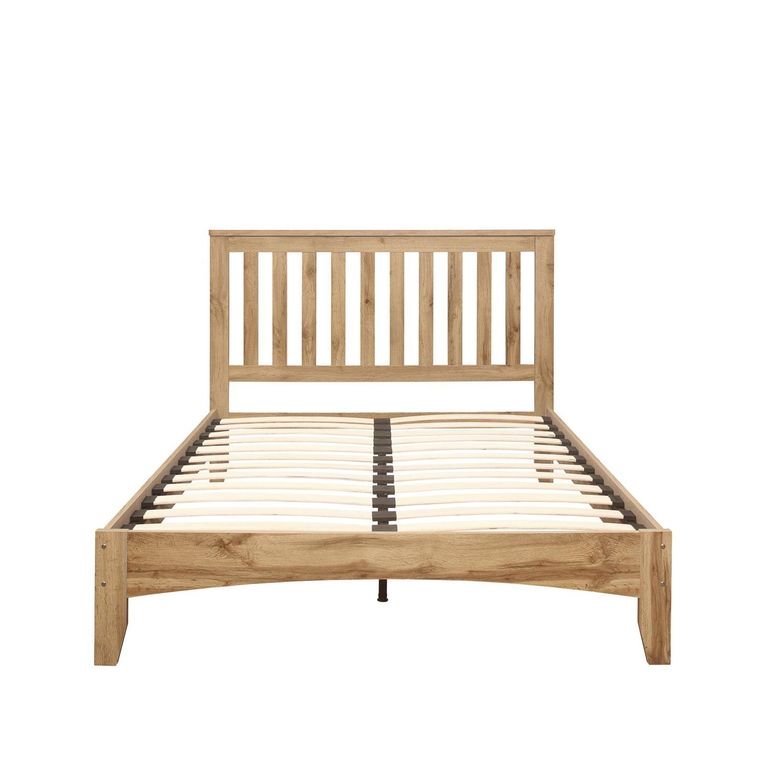 Hampstead Slatted Bed - Rustic Oak  - Sizes Available