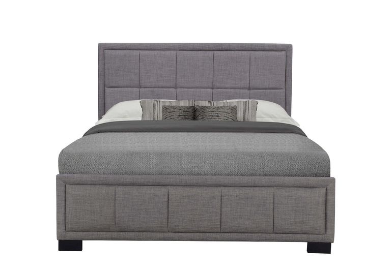 Hannover Bed - Grey Fabric - Sizes Available