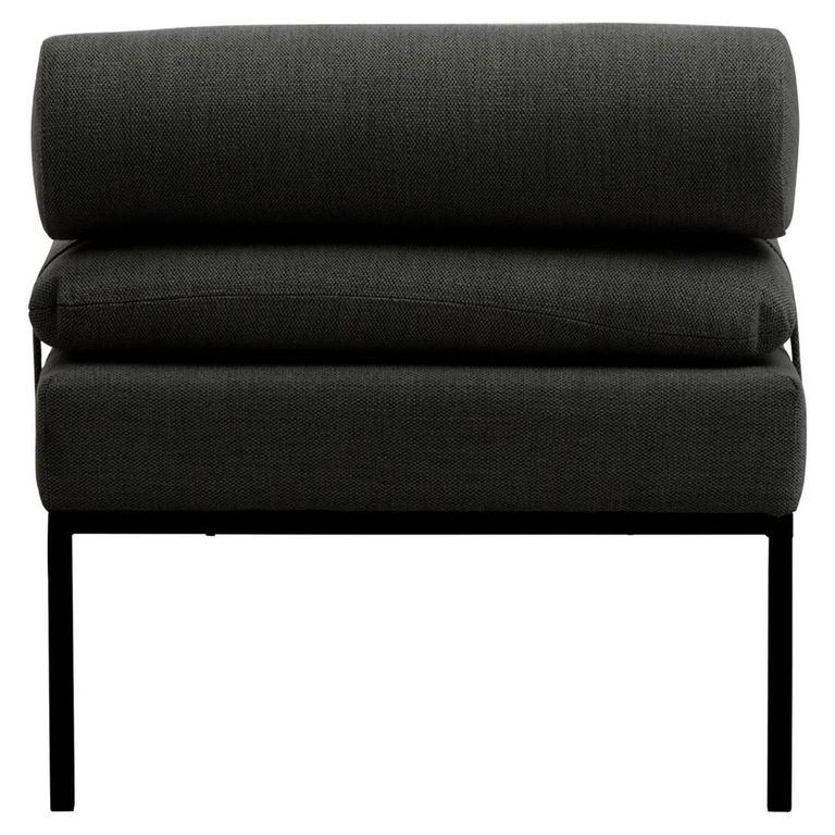 Harley Day Bed - Dark Grey Linen Fabric