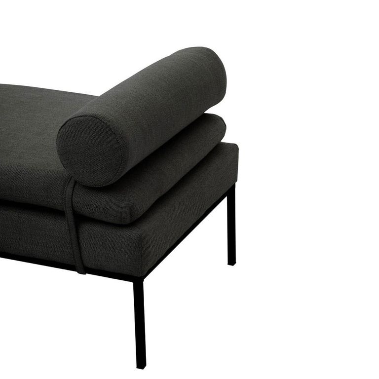 Harley Day Bed - Dark Grey Linen Fabric
