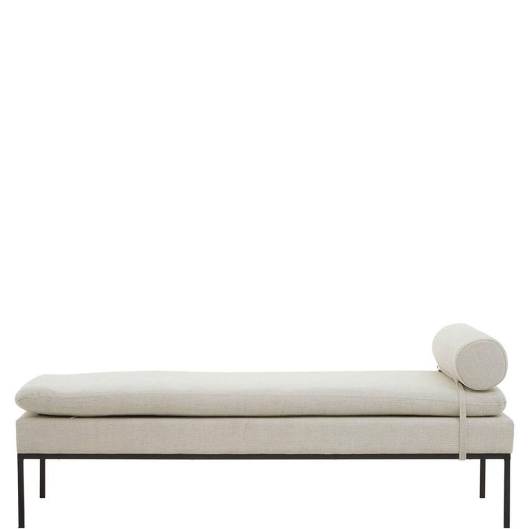 Harley Day Bed - Grey Linen Fabric