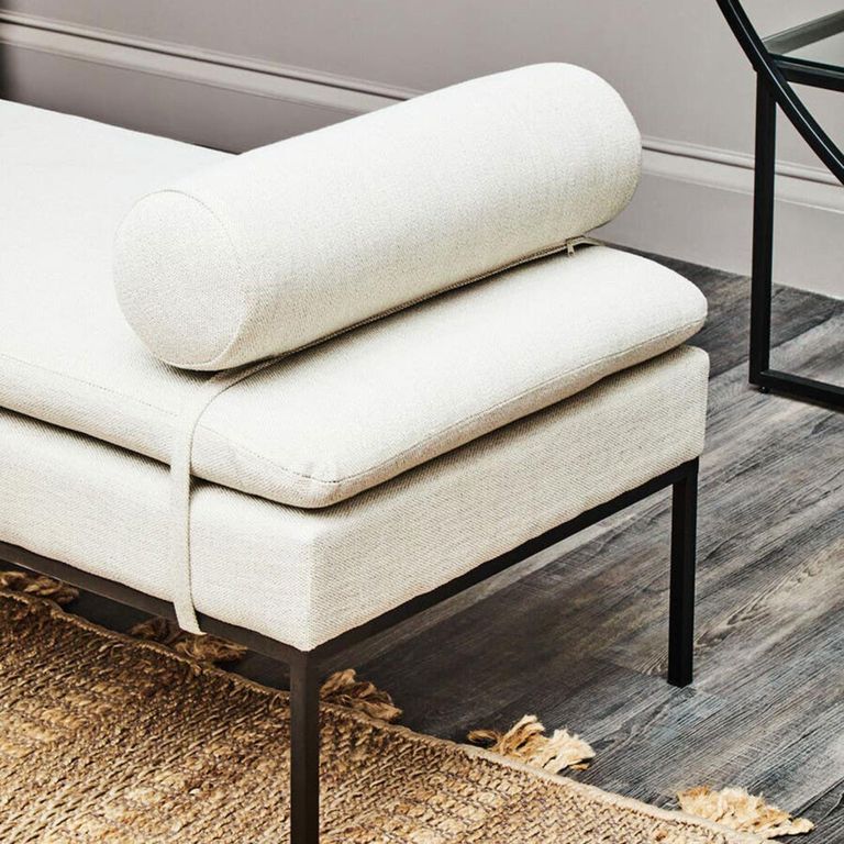 Harley Day Bed - Grey Linen Fabric