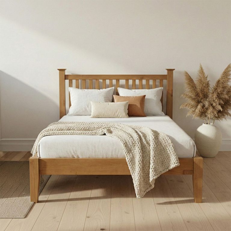 Henbury Pine Slatted Bed - Sizes Available